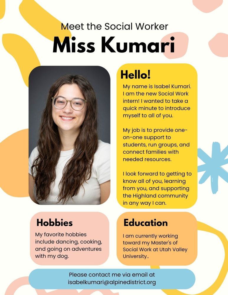 Meet the social worker with colorful background