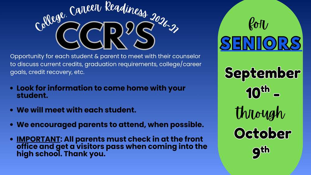 Senior CCRs