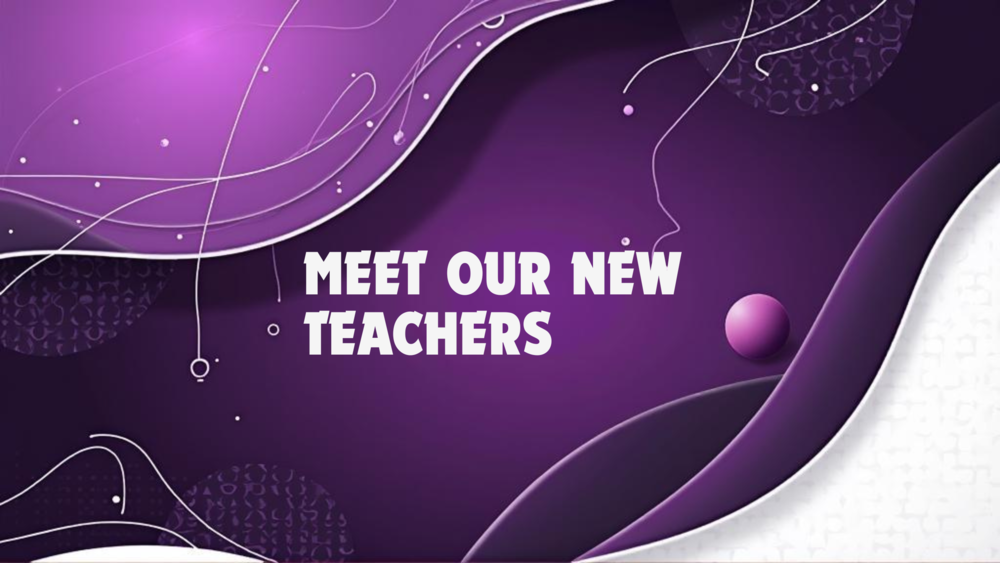New Teacher Banner