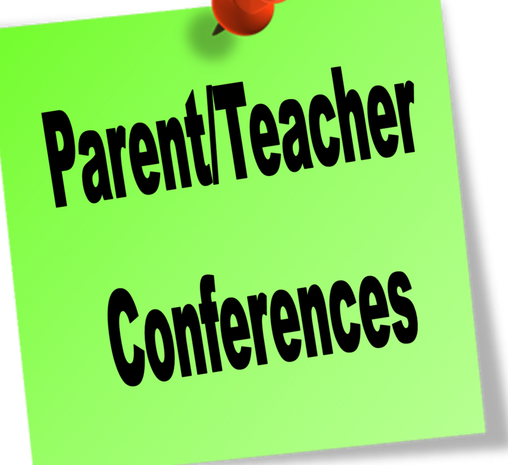 Thumb Tack note with "Parent/Teacher Conferences"