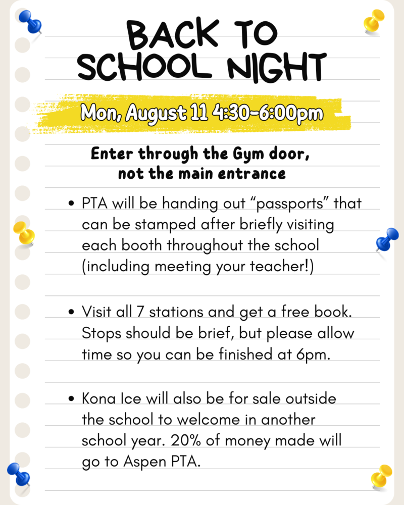 Back to School Night!