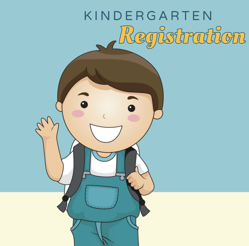 small child with the text Kindergarten Registration