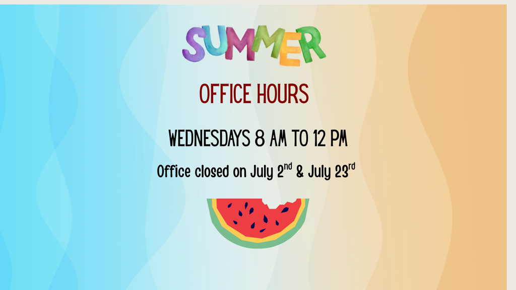 Summer Office Hours