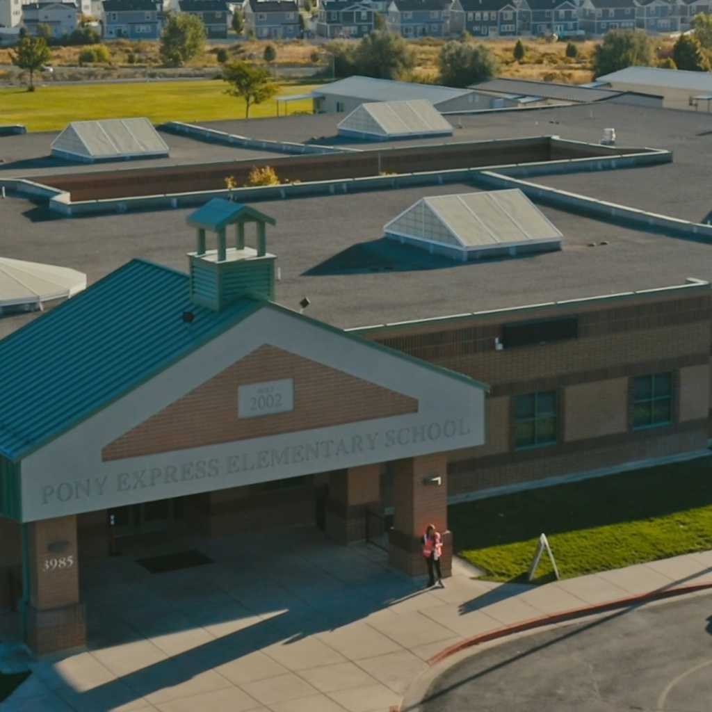 Aerial view of Pony Express