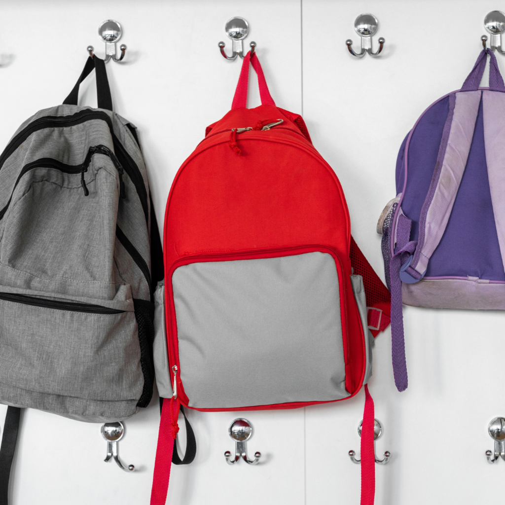 Backpacks on Hooks