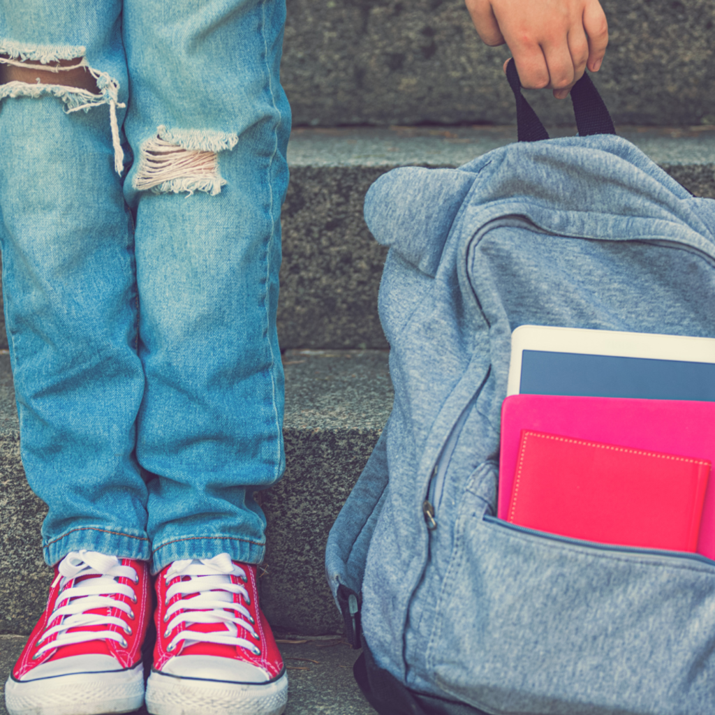 Student with Backpack
