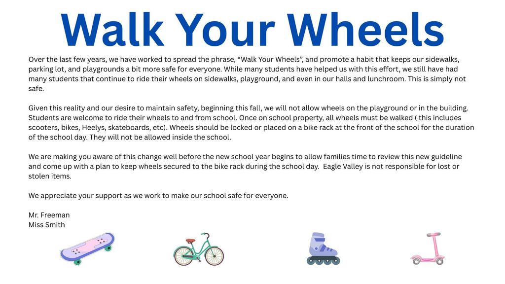 Walk Your Wheels