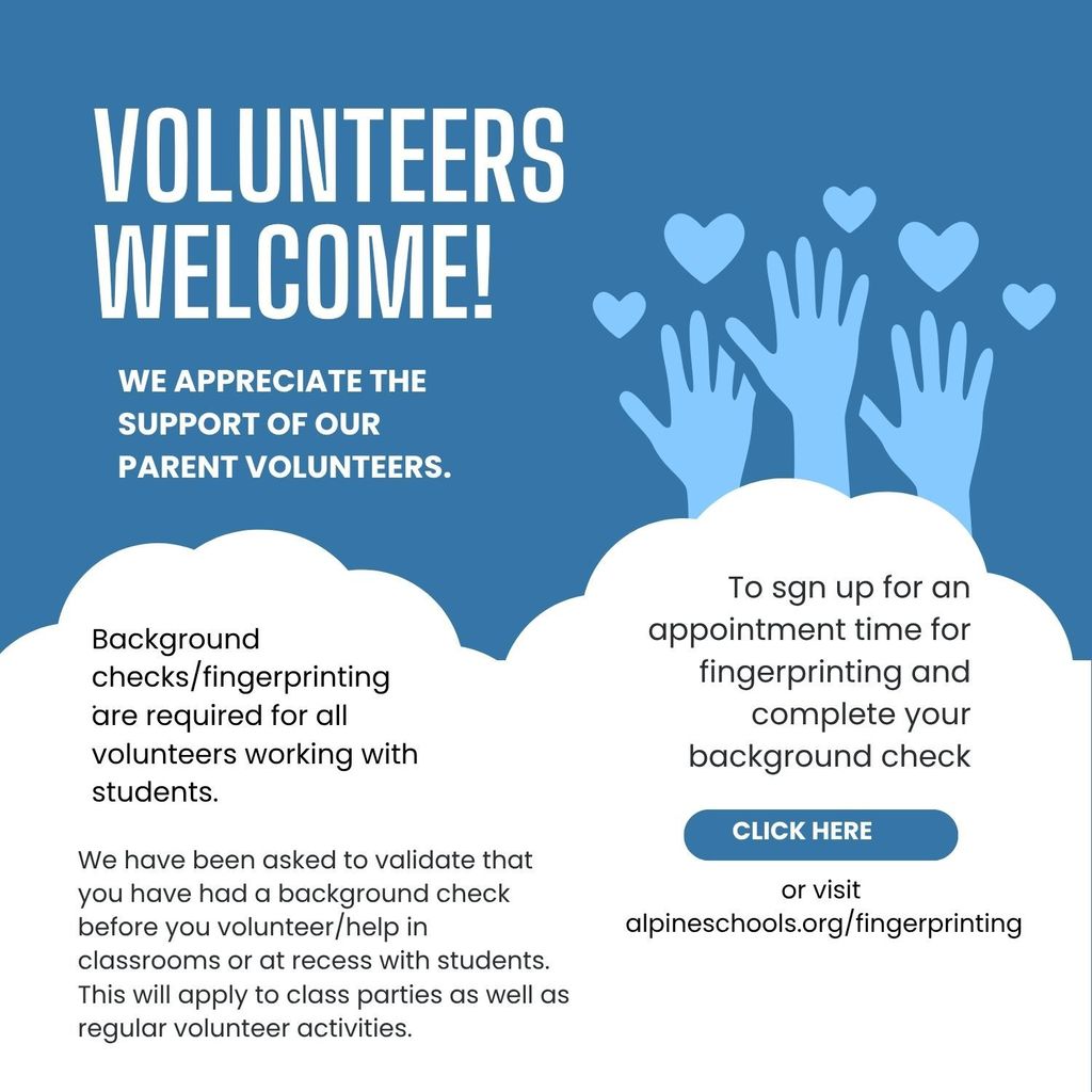 Fingerprinting and background check info with high fives and hearts