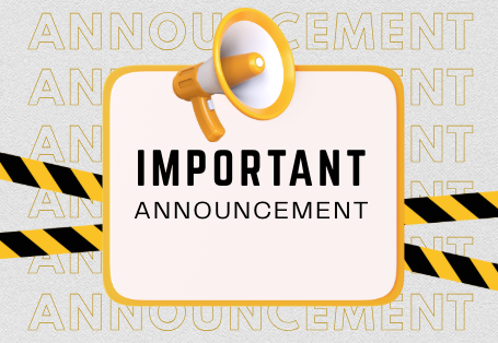 Important Announcement