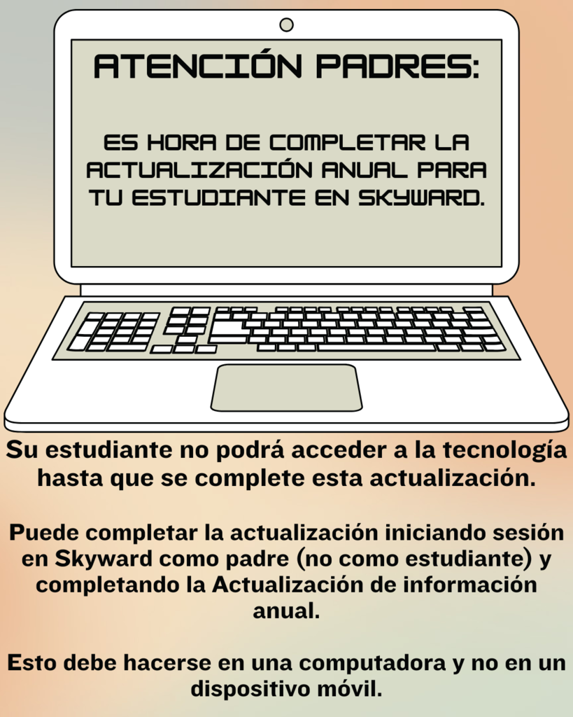 Actualización anual de estudiantes de Skyward