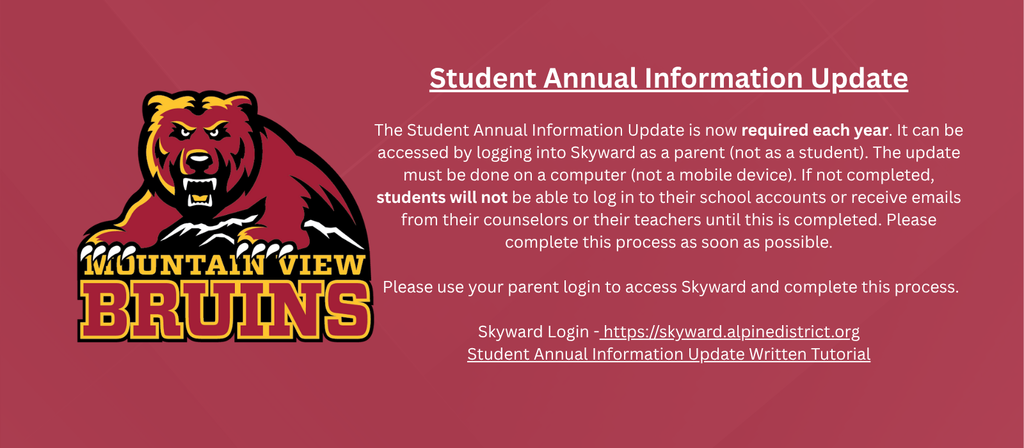 Annual Information Update