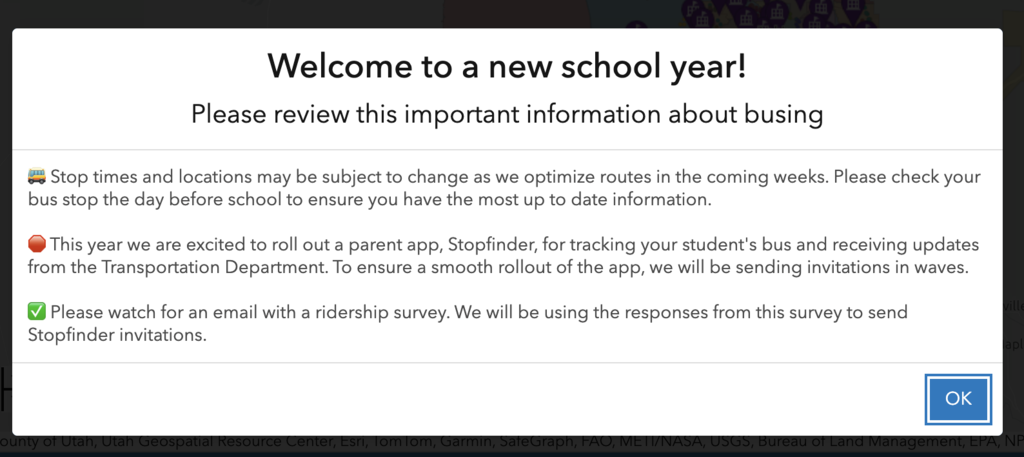 New year bus stop info