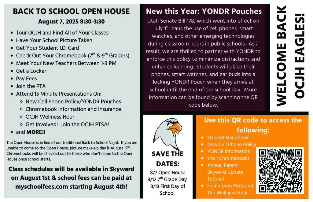 BACK TO SCHOOL OPEN HOUSE
