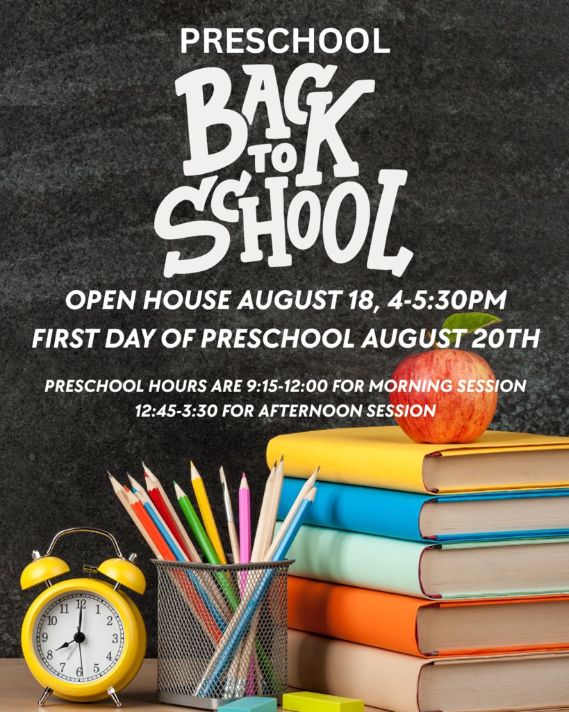 picture of books and school supplies.