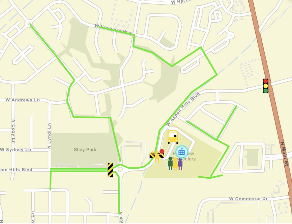Safe Walking Route Map