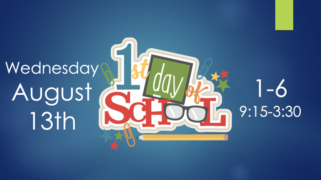 1st day of school