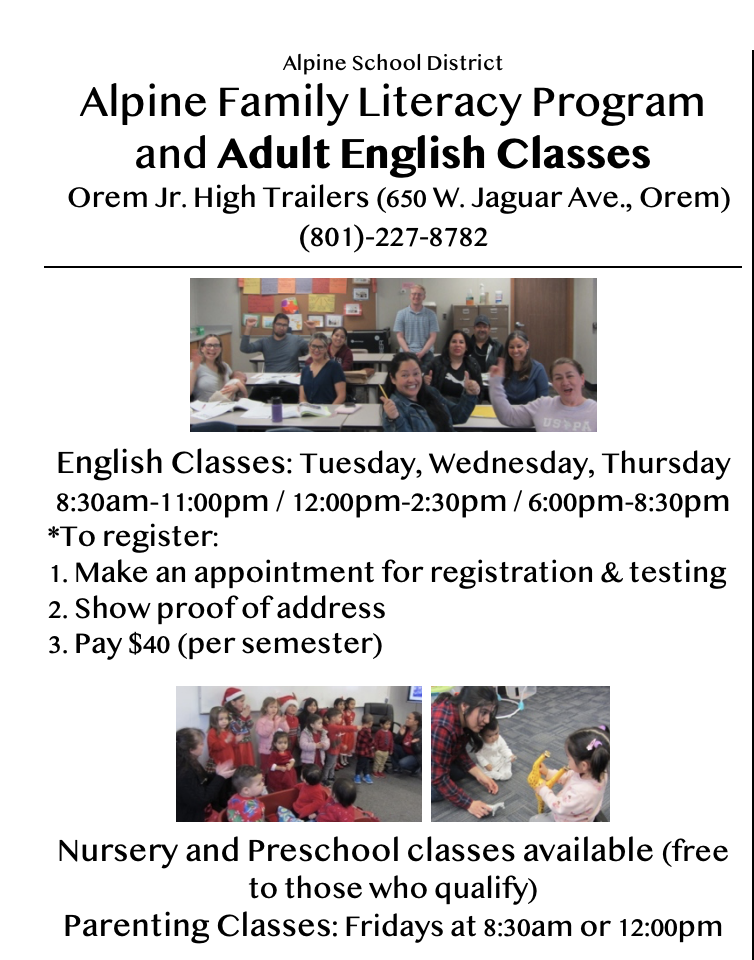 Alpine Family Literacy Programs and Adult English Classes