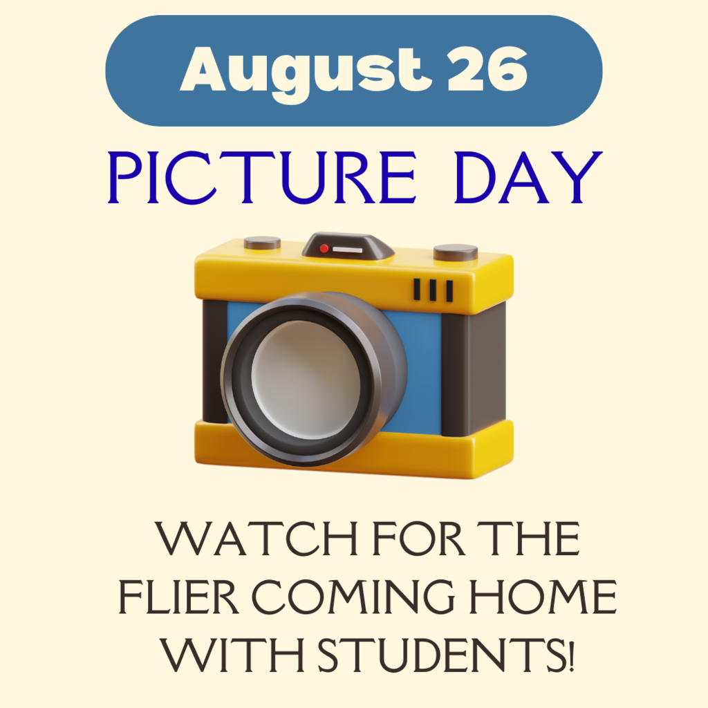 a camera is featured as the image for an upcoming event: picture day