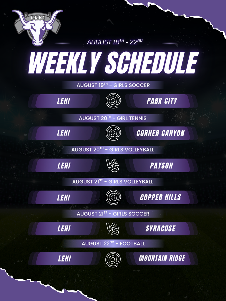 Weekly Schedule