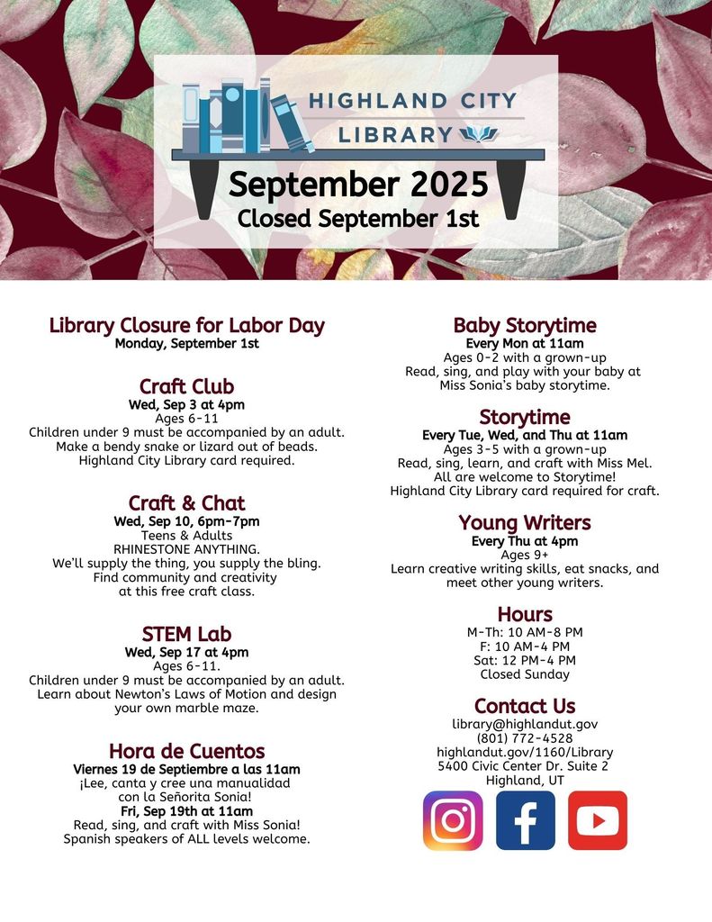 Highland Library Newsletter