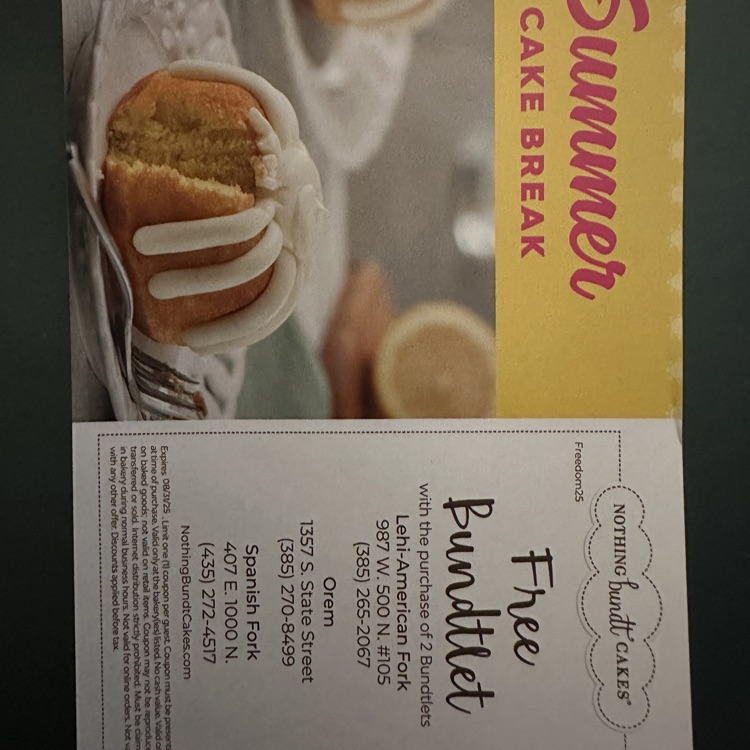 cake image and free deal