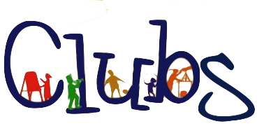 the word "Clubs" with small stick figures in the letters