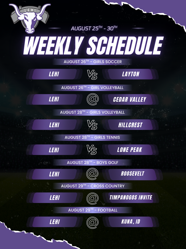 Weekly Schedule