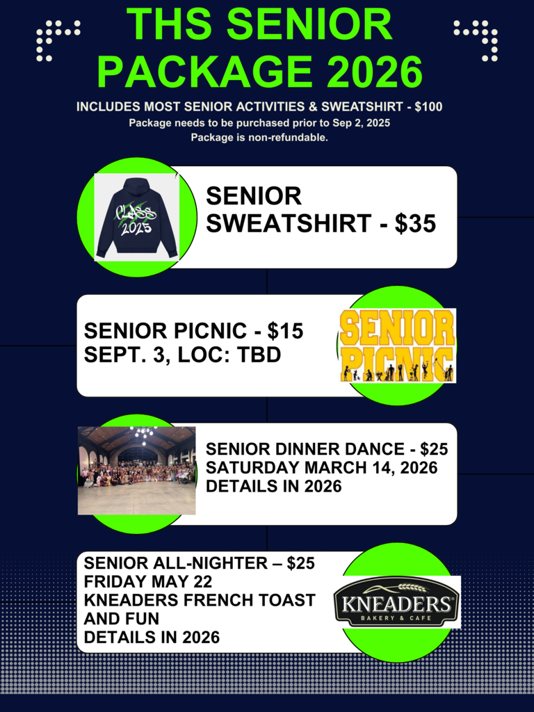 Senior package post on multiple colors.