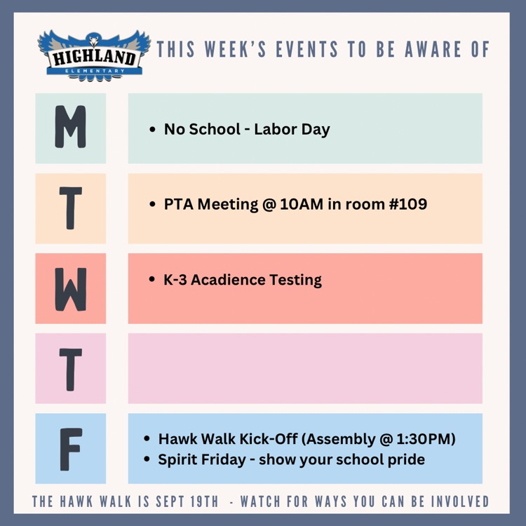colorful background with daily info