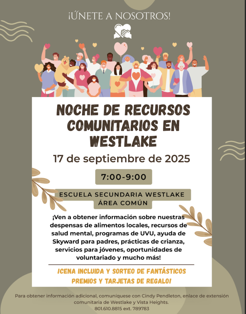 Community Resource Night Flyer- Spanish
