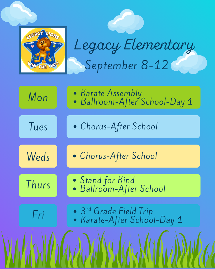 Weekly Events: 9/8/25-9/12/25