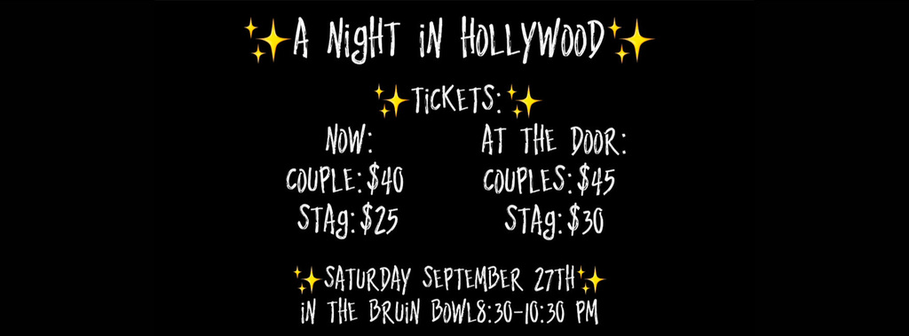 Black Background A night in Hollywood Homecoming 2025