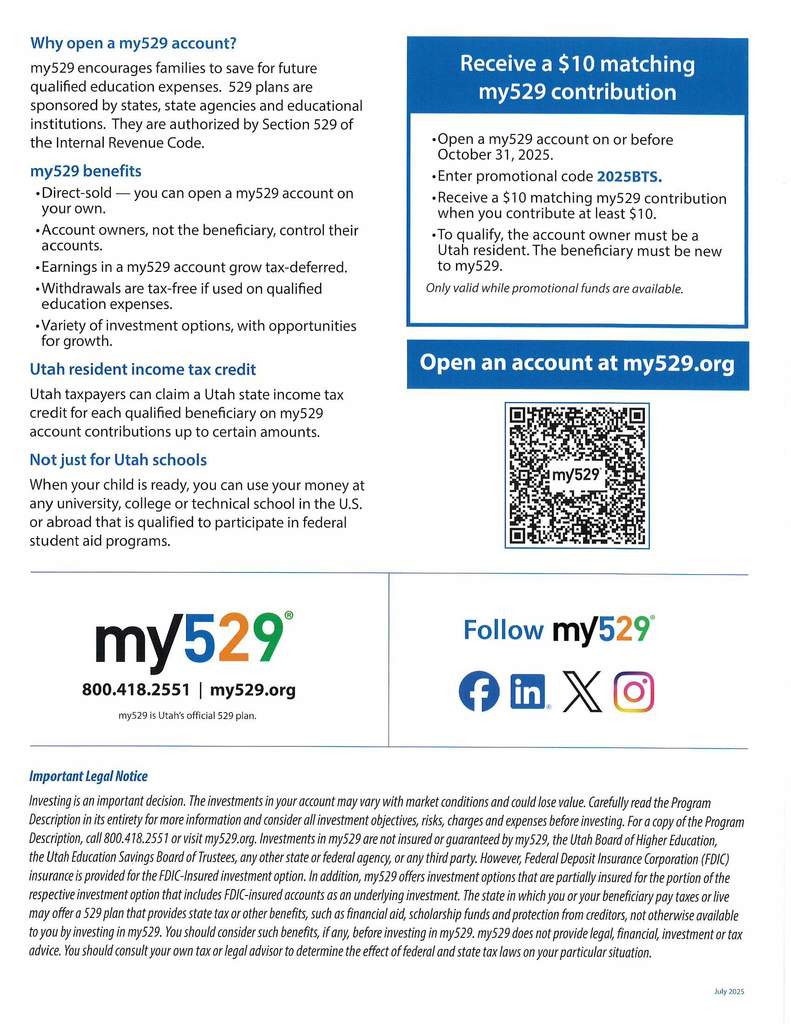 My529 Savings Plan Flyer