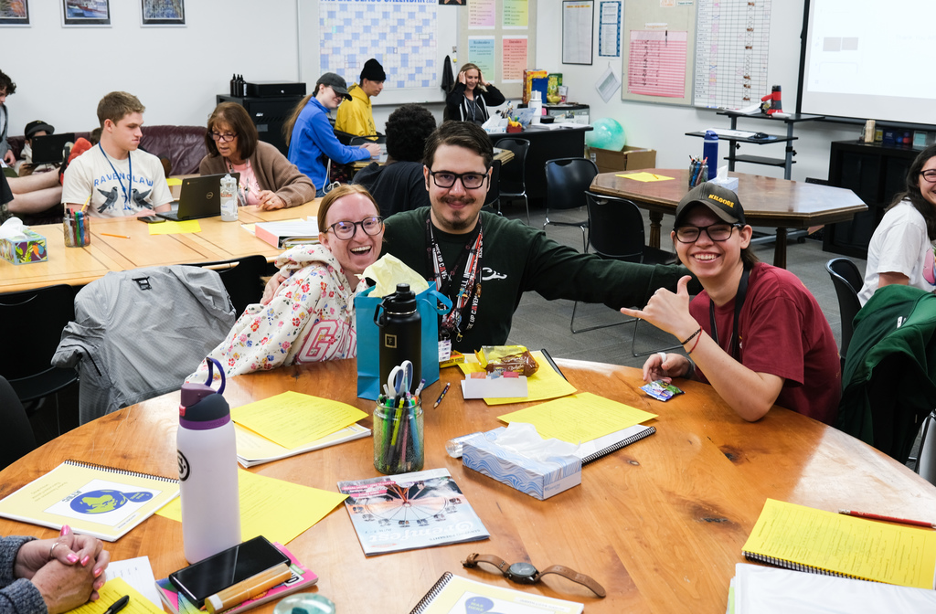 ATEC students having fun in class