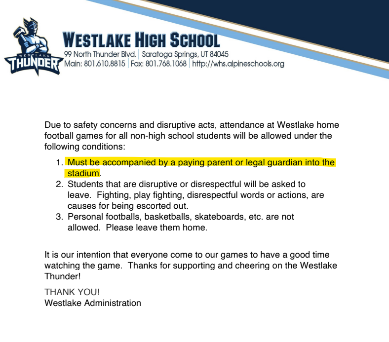 Westlake Has Adjusted their Game Policy