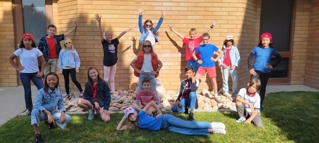 Students celebrating constitution day