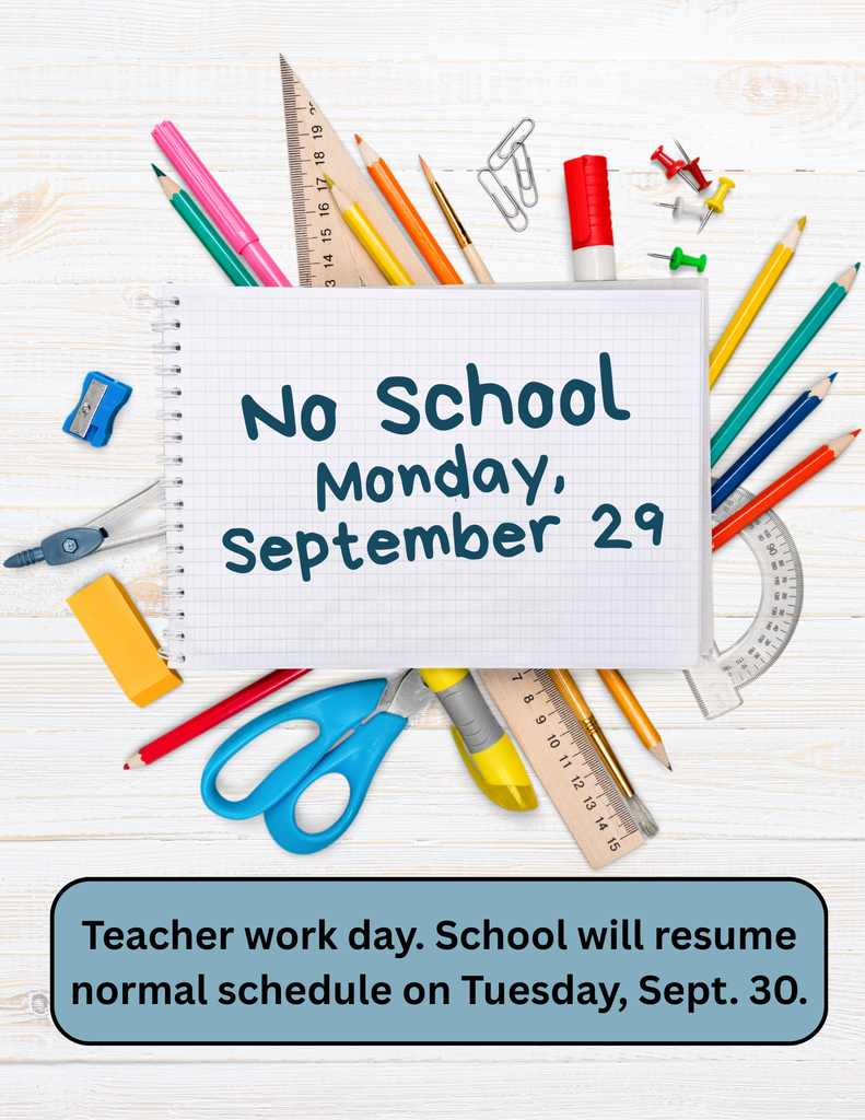 No School September 29 Flyer