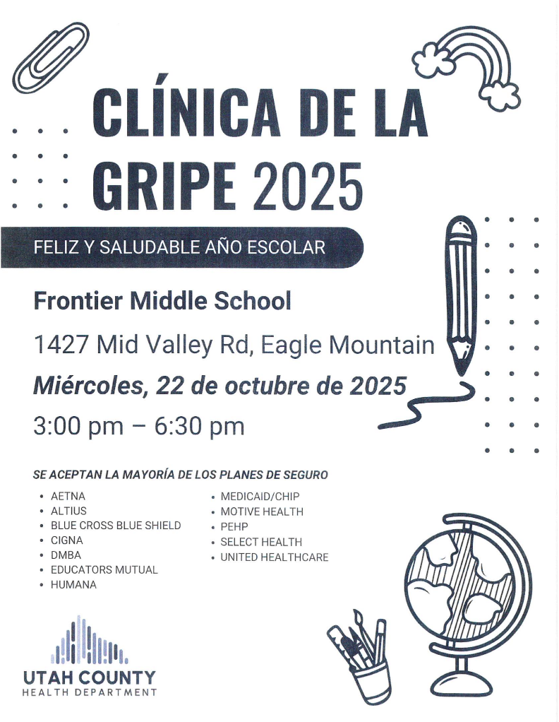 Information for a flu shot clinic in spanish