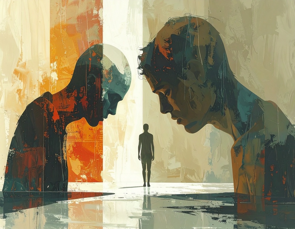 abstract image of students recovering after trauma