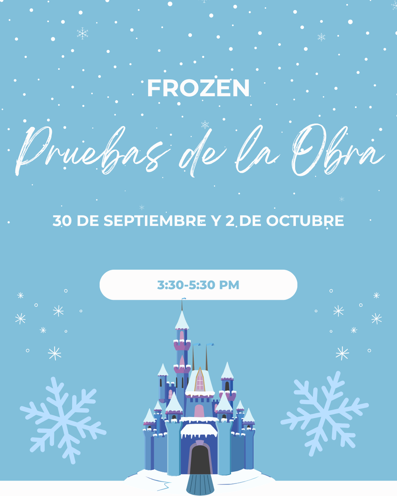 Tenemos pruebas de la obra hoy y el jueves