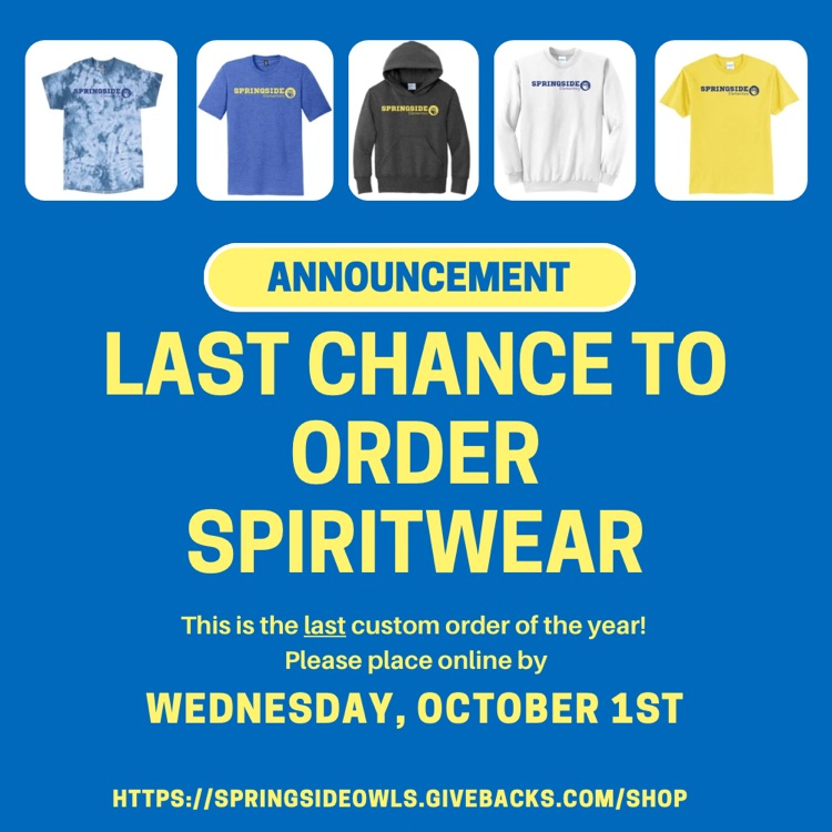 Spirit Wear Flyer