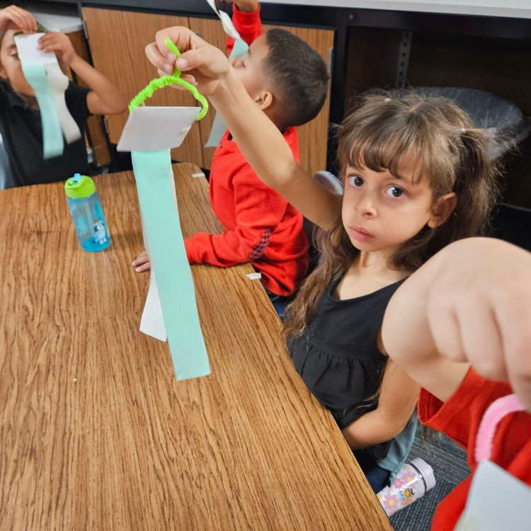 students at a table
