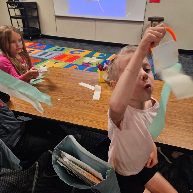 students at a table
