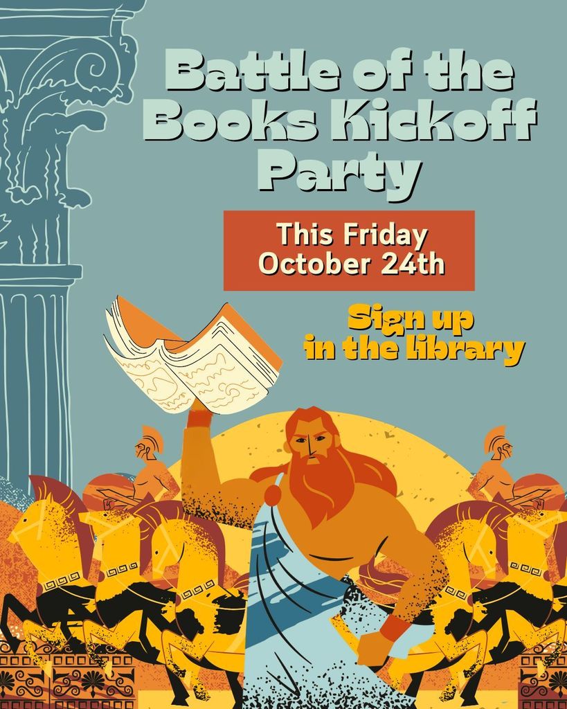 Sign up NOW! for Battle of the Books!