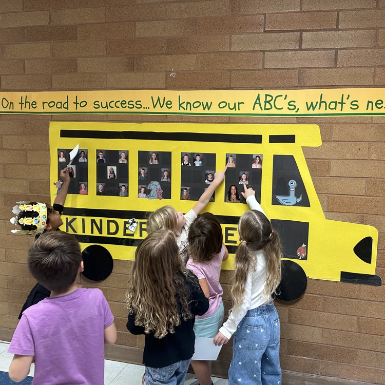 kinders finding themselves on the ABC bus  