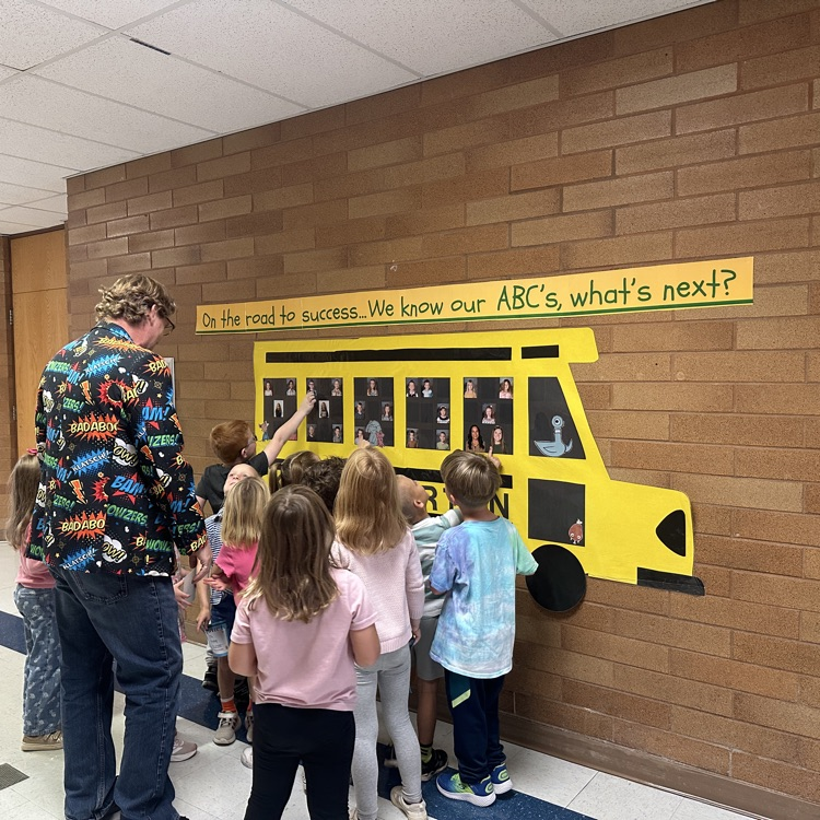 kinders finding themselves on the ABC bus