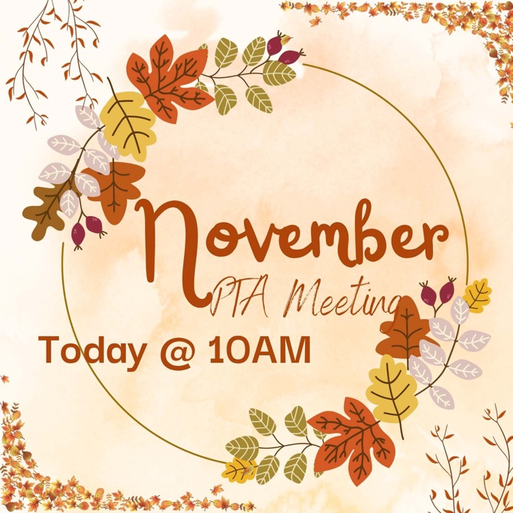 fall background with pta meeting info