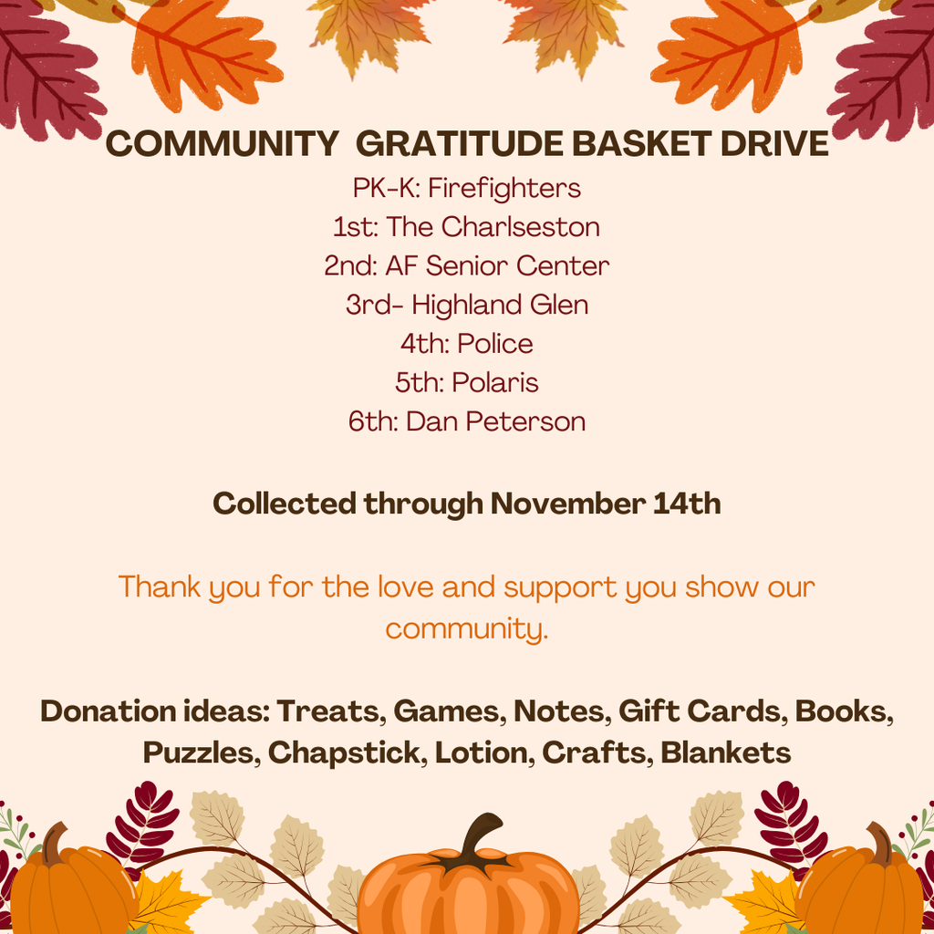 Info for Community Gratitude Basket Drive