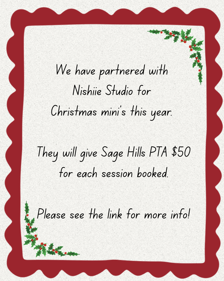 Information regarding PTA photo session fundraiser