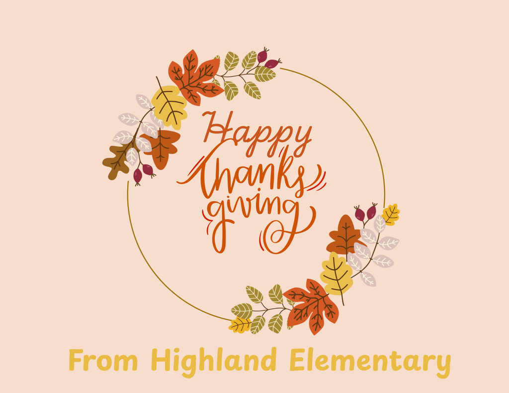 Cream color with Happy Thanksgiving in a circle